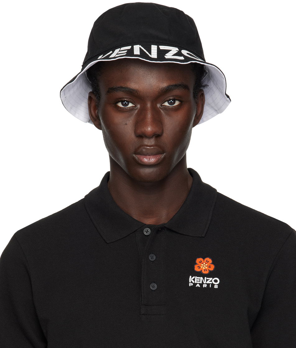 Hatt KENZO Paris Graphy Reversible Hat Svart | FE58AC104F31, 0