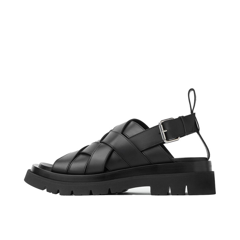 Sneakers och skor Bottega Veneta Lug Strap Sandal "Black" Svart | 755129 VBS50 1000