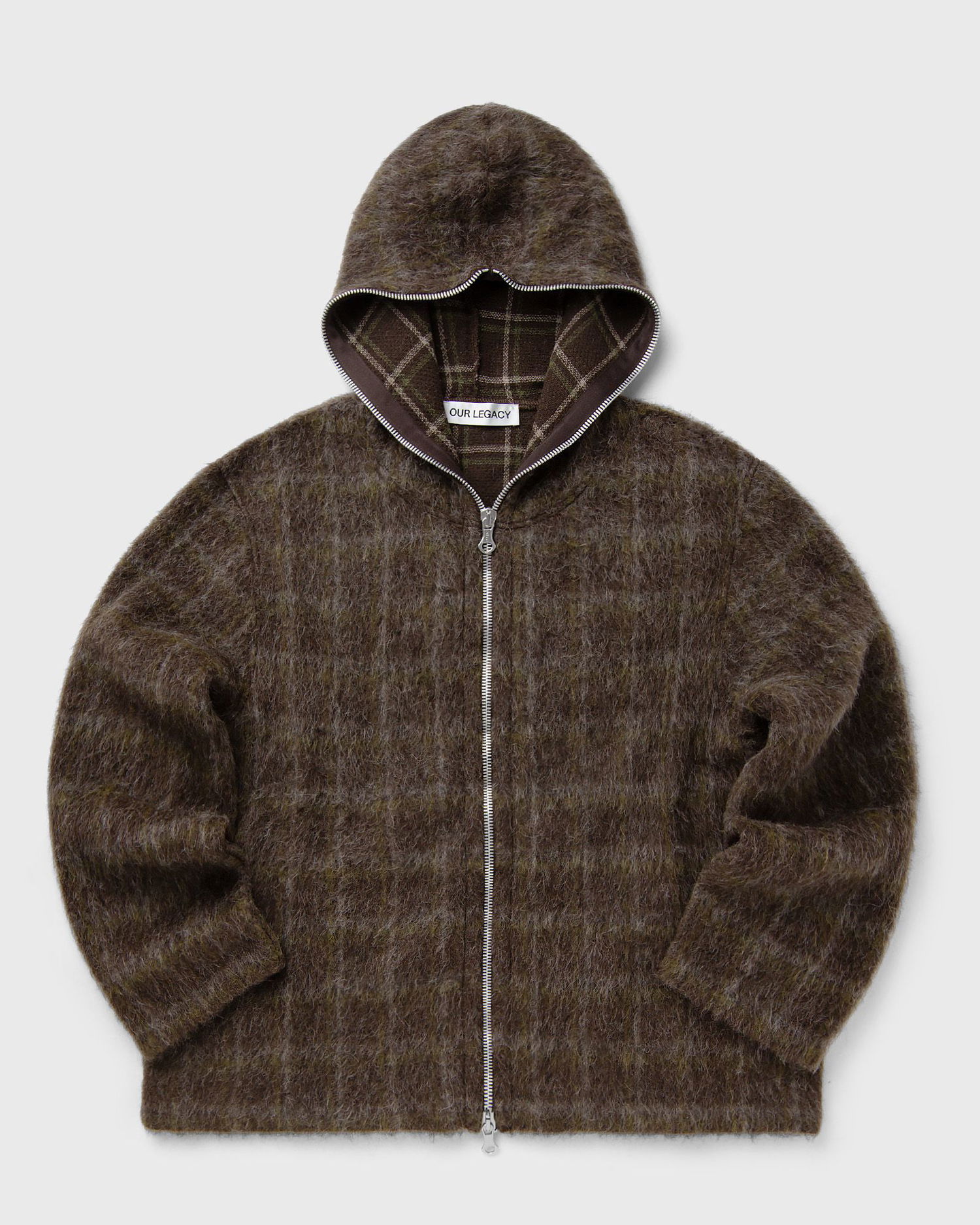 Sweatshirt OUR LEGACY Our Legacy Mohair Zip Hoodie Brun | M4256FD, 0