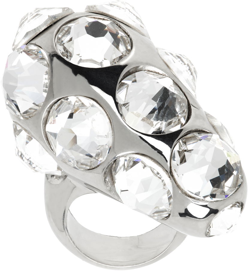 Ringa Acne Studios Acne Studios Crystal Drop Ring Metallisk | C50468-