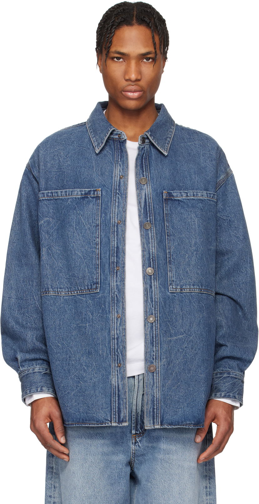 Skjorta AGOLDE AGOLDE Atticus Denim Jacket Blå | A4031-1206