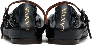 Kläder LANVIN Lanvin Mary Jane Glossy Leather Ballerinas Svart | FW-BAMB05-GLOS-H24, 1