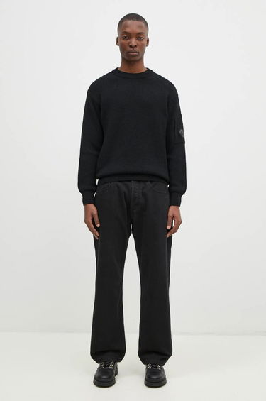 Sweater C.P. Company Knitwear Crew Neck Sweater Svart | 17CMKN228A006595A, 5