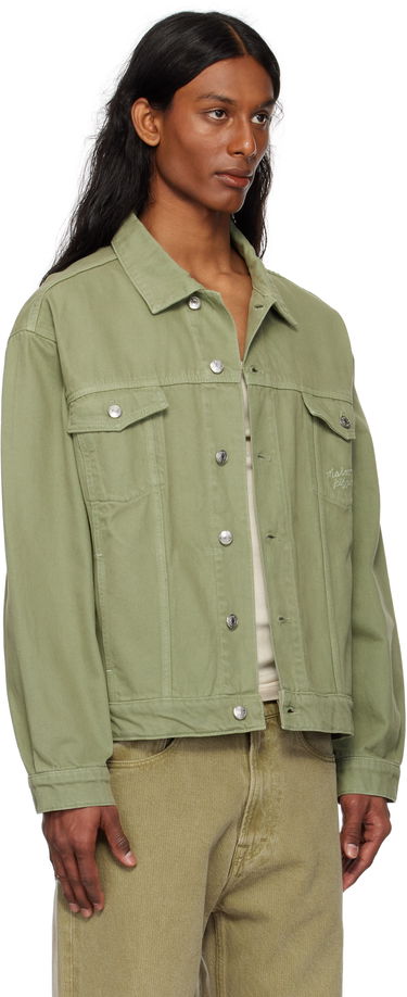 Jacka MAISON KITSUNÉ Maison Kitsuné Trucker Denim Jacket Gul | OM02103WD4012, 4