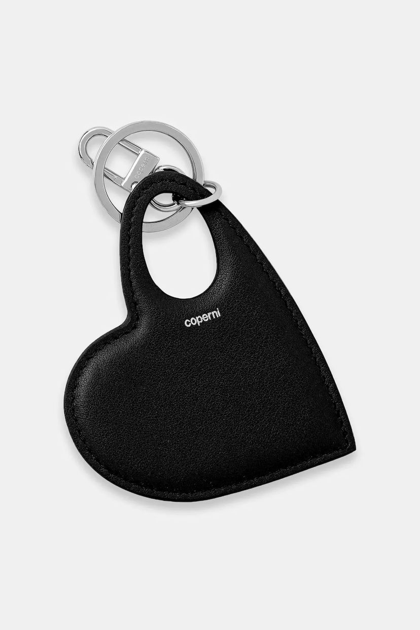 Nyckelringar Coperni Coperni Heart Keychain Svart | COPSLG03F6043