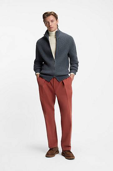 Sweater BOSS BECKHAM x BOSS rollneck sweater in cashmere Vit | 50557974, 1