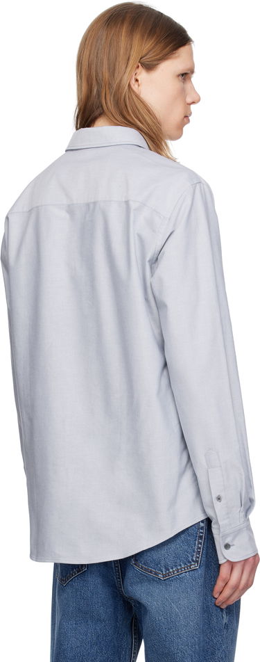 Skjorta AMI Paris Blue Classic Fit Shirt Grå | USH060.CO0031, 2