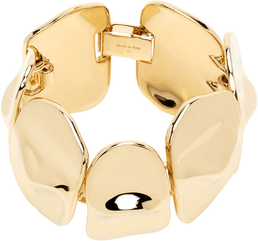 Armband Acne Studios Acne Studios Brass Croco Scale Bracelet Gul | C50464-