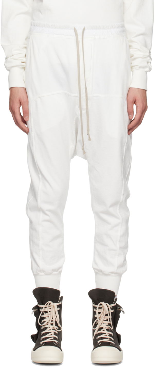 Träningsbyxor Rick Owens DRKSHDW  Drawstring Vit | DU01C6395 RIG, 0