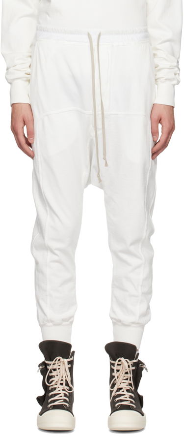 Träningsbyxor Rick Owens DRKSHDW  Drawstring Vit | DU01C6395 RIG, 0