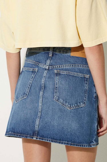 Kjol Samsoe Samsoe Samsoe Samsoe SASHELLY Mini Denim Skirt Blå | F24200020, 2