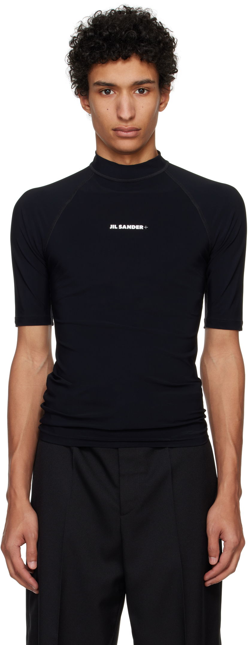 T-shirt Jil Sander Jil Sander Surf  T-Shirt Svart | J47NF0002_J20032