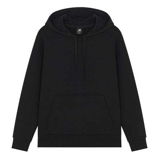 Sweatshirt New Balance Solid Knit Hoodie Svart | AMT21570-BK, 0