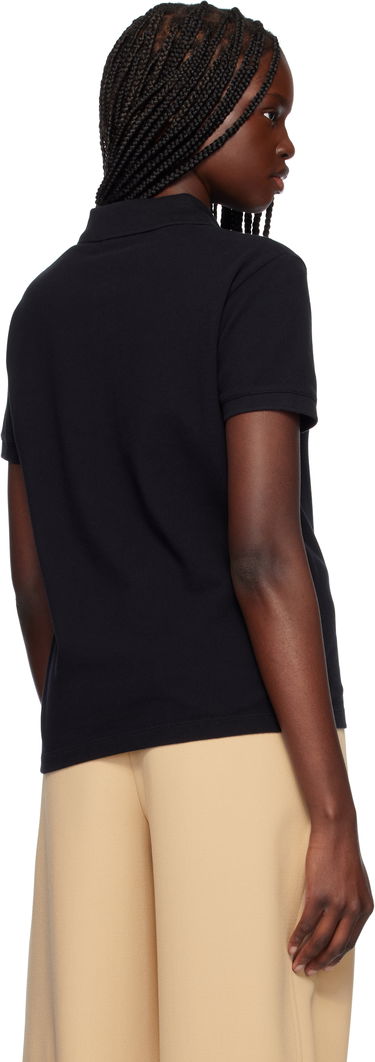 Polotröja MAISON KITSUNÉ Maison Kitsuné Baby Fox Patch Regular Polo Svart | OW00207KJ7010, 2