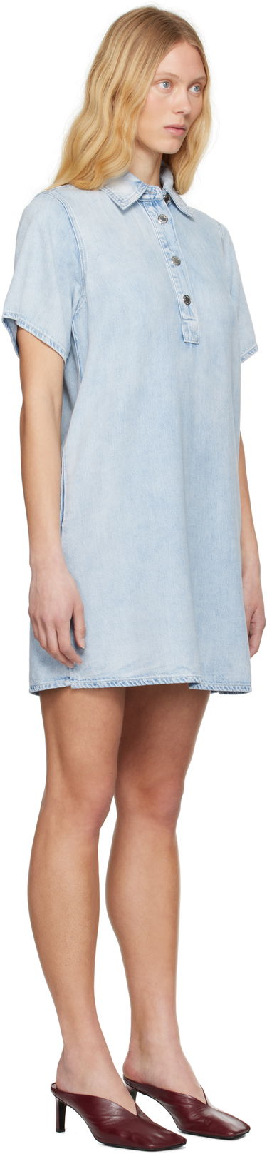 Klä rag & bone Rag & Bone Jocelyn Featherweight Denim Minidress Blå | WDD25S1512UFAL, 1