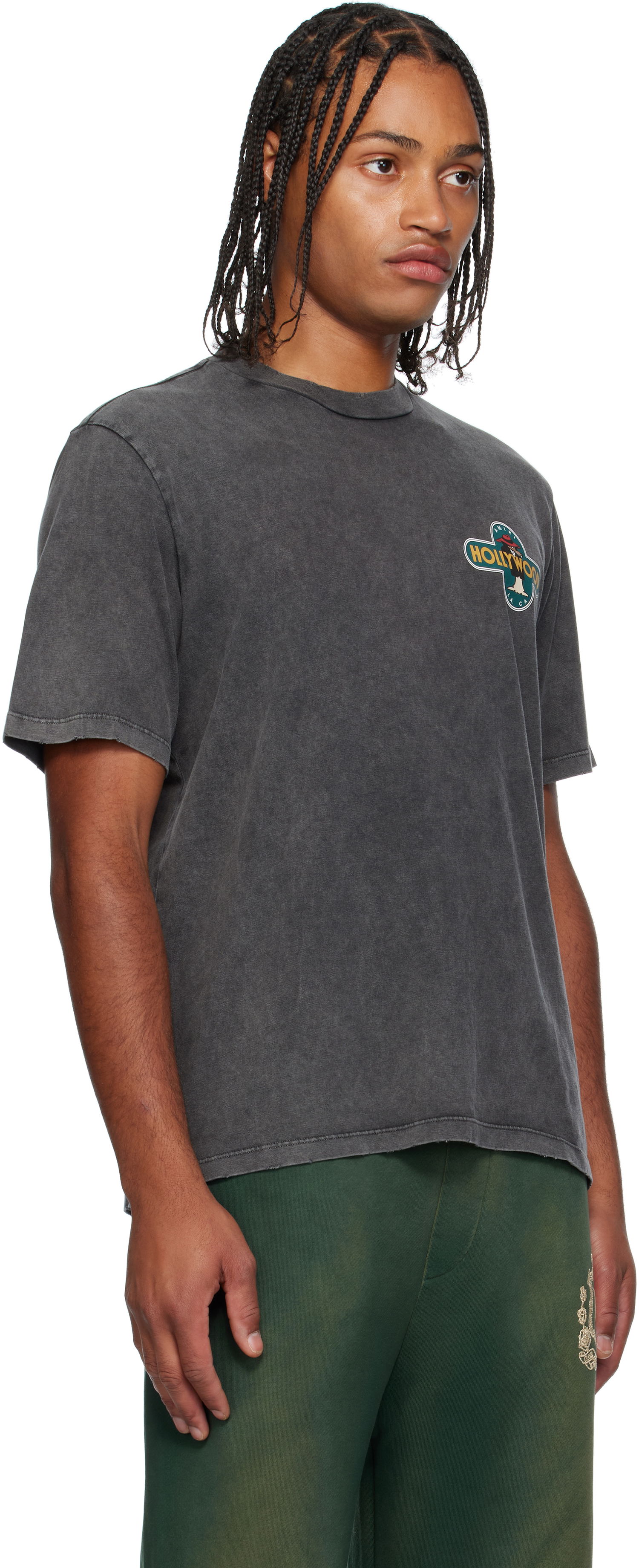 T-shirt AMIRI AMIRI 'Hollywood' Wolf Graphic T-Shirt Svart | AMJYTE1266, 1