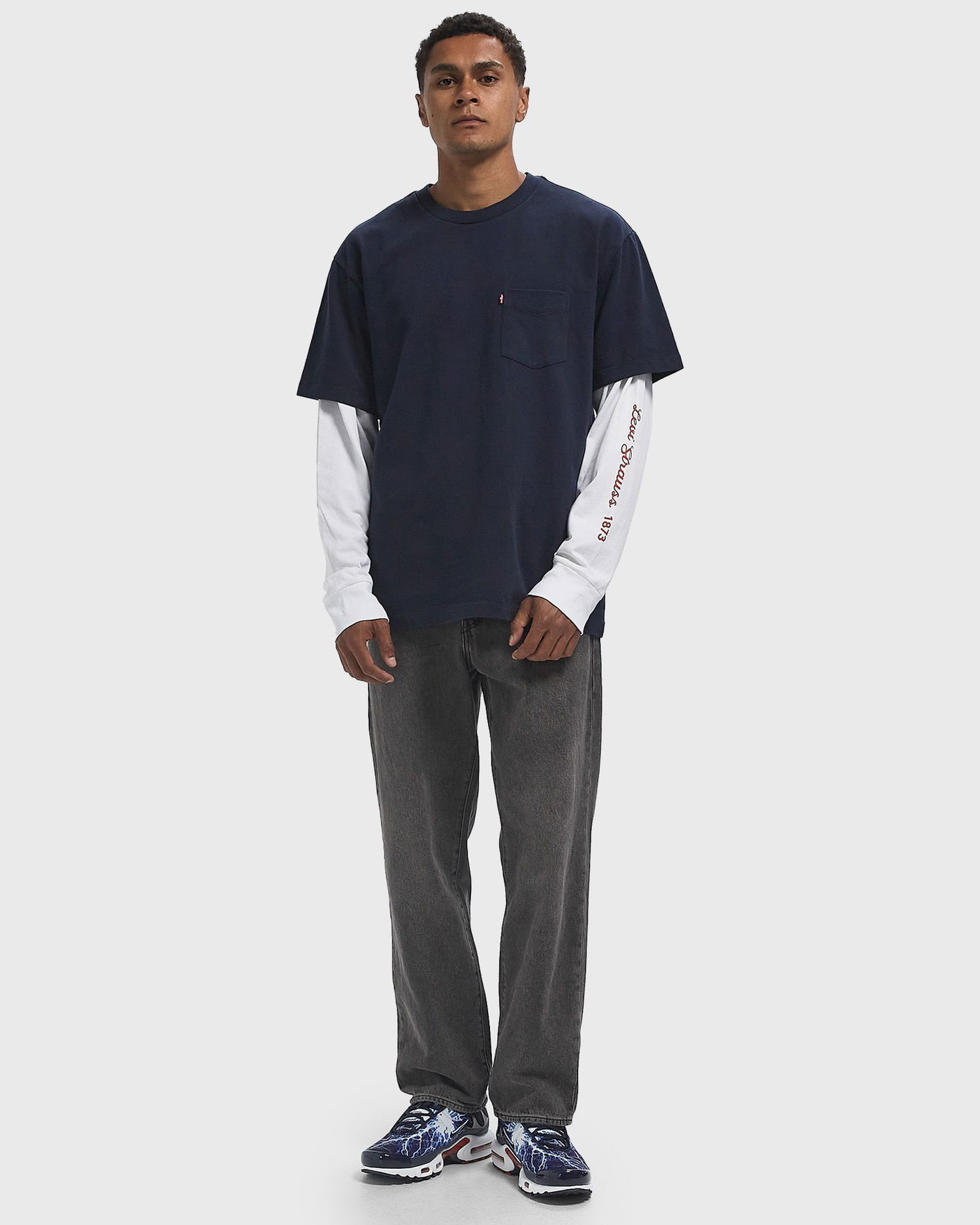 T-shirt Levi's Pocket T-Shirt Mörkblå | A8605-0006, 1
