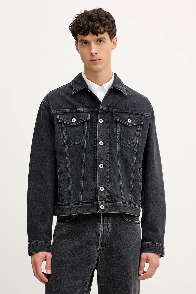 Jacka KENZO Kenzo Denim Jacket Svart | FF65DV3026C4