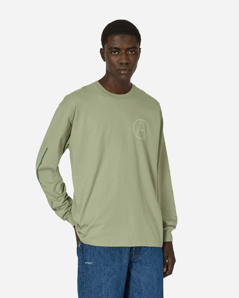 T-shirt Neighborhood LS-1 Longsleeve T-Shirt Sage Green Grön | 241PCNH-LT13 SG