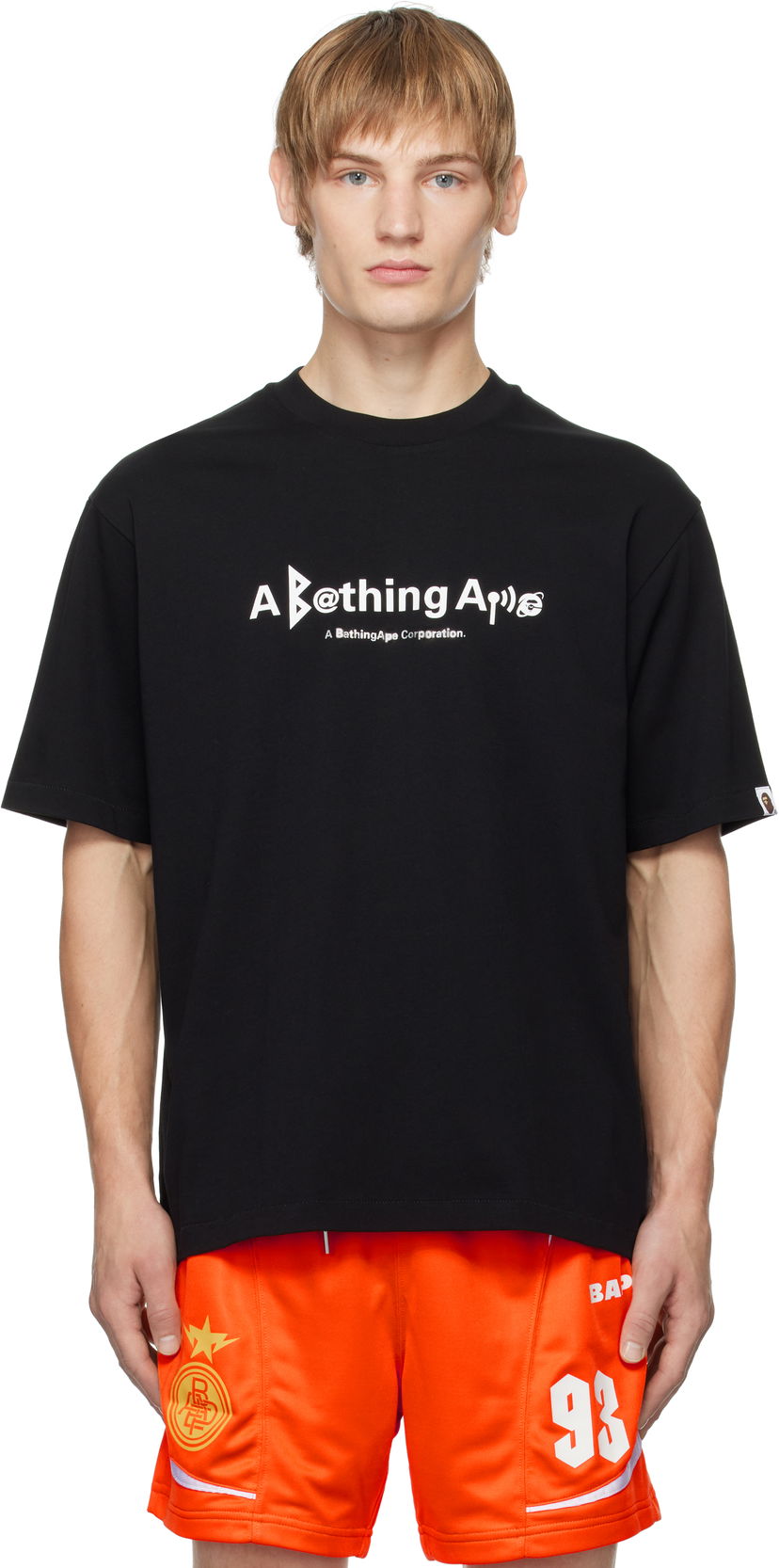 T-shirt BAPE Symbol Logo Black T-Shirt Svart | 001TEK801310M