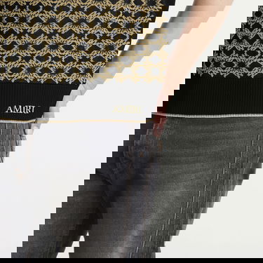 Polotröja AMIRI Ma Quad Zip Polo Flerfärgad | AMKNPO1072-BLK, 5