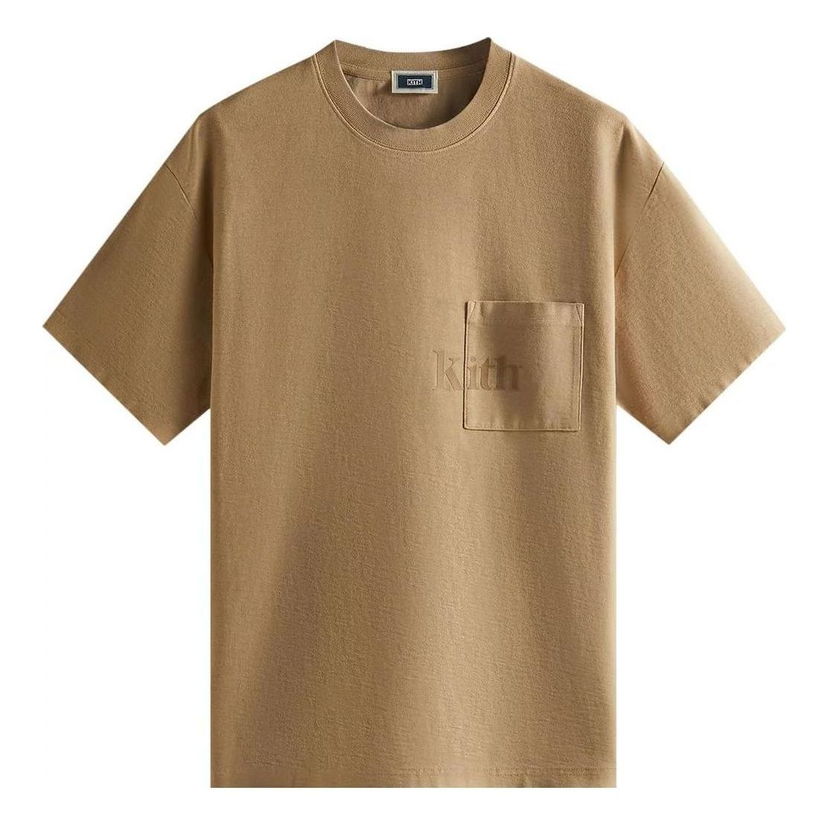 T-shirt KITH Quinn Pocket T-Shirt Brun | KHM030945-218