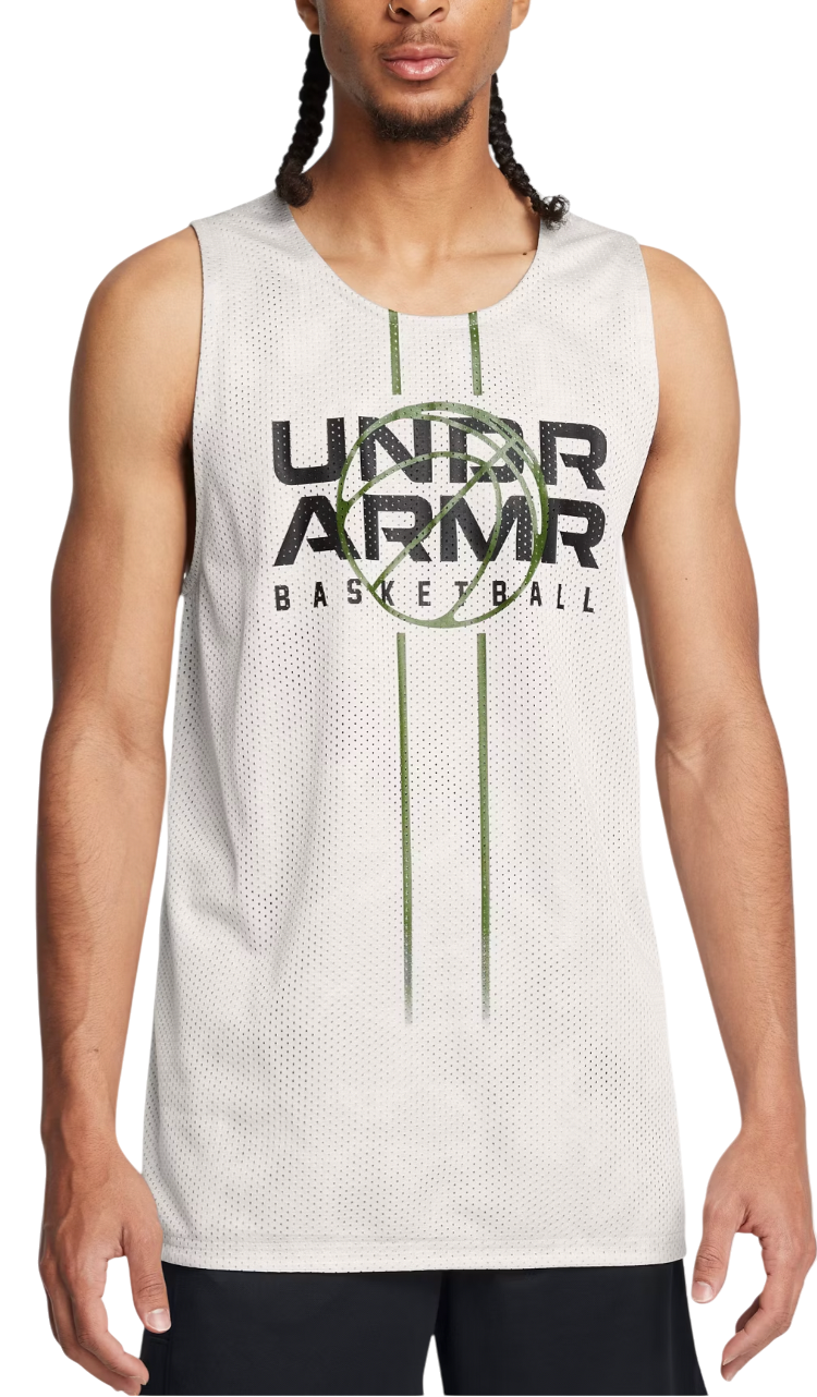 Linne Under Armour Reversible Basketball Jersey Vit | 1387088-114