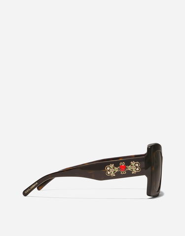 Solglasögon Dolce & Gabbana Filigrana Large Square Gradient Lens Sunglasses - New Arrivals Onesize Brun | VG4525VP2139V000, 2