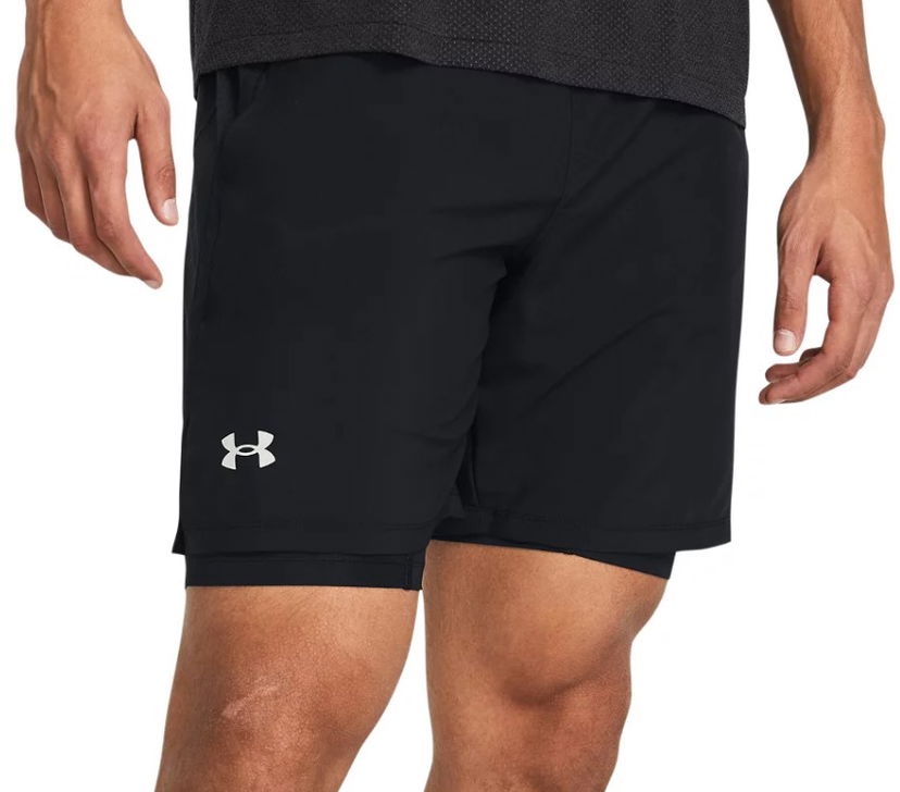 Shorts Under Armour UA LAUNCH 7'' 2-IN-1 SHORTS-BLK Svart | 1382641-001