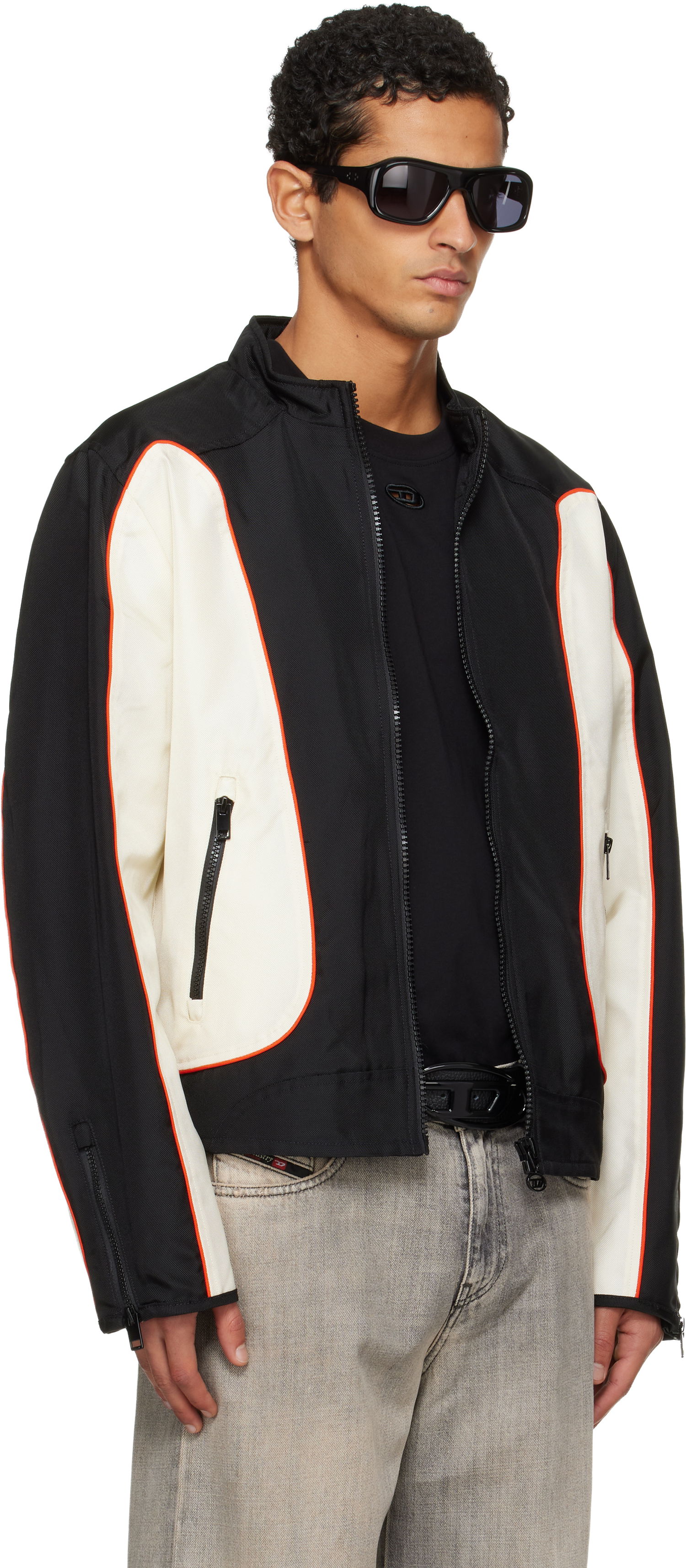 Vindjacka Diesel J-Blink-Wrd Colorblock Racer Jacket Flerfärgad | A19442-0PDAI-9XX, 1