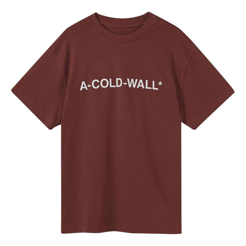 T-shirt A-COLD-WALL* A-COLD-WALL* Essential Logo T-Shirt Bourgogne | ACWMTS092-BURE