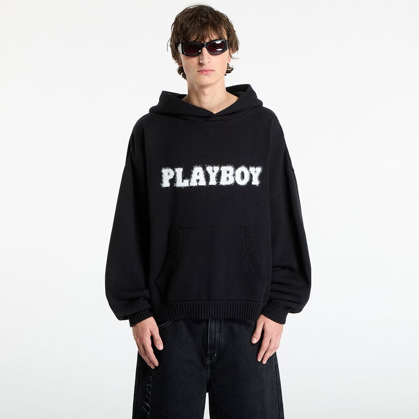 Sweatshirt Footshop Playboy x FTSHP Sweater Hoodie UNISEX Black Svart | FTSHP_516