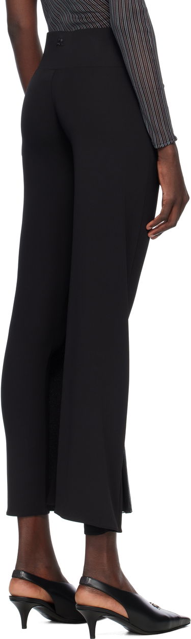 Byxor Courrèges Courrèges Infinity Pleats Jersey Trousers Svart | 225JPA325JS0220, 2
