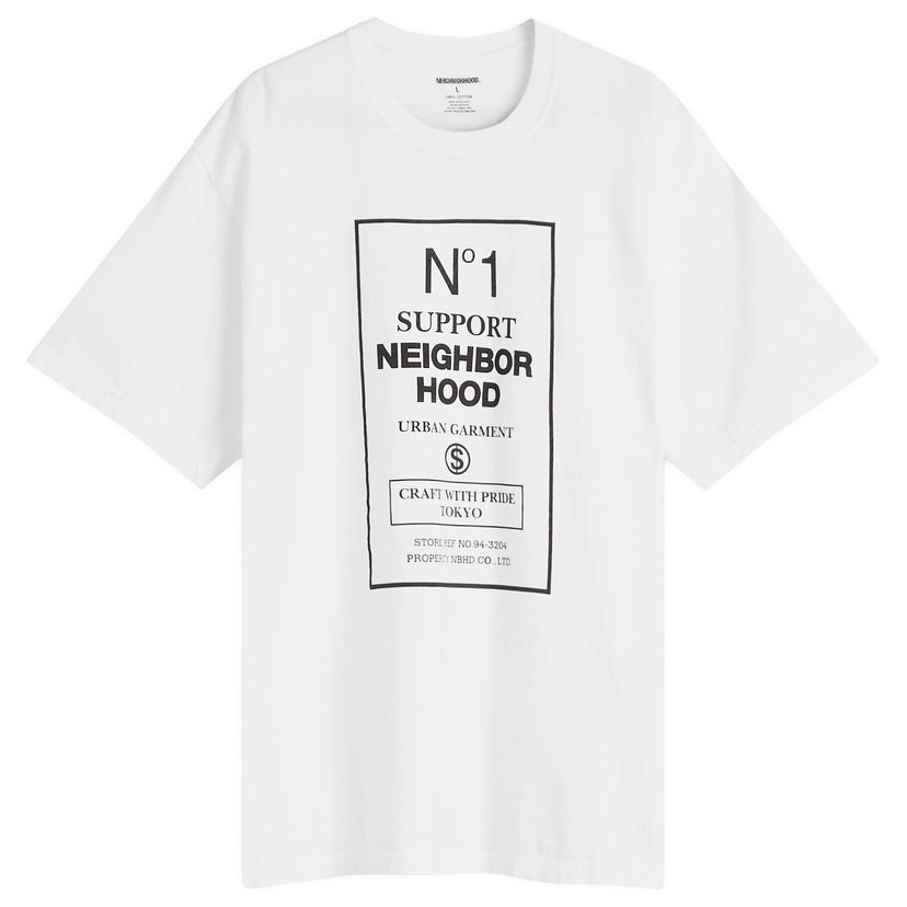 T-shirt Neighborhood Support Hood Graphic Tee, Size L Vit | 251PCNH-ST15-WHT