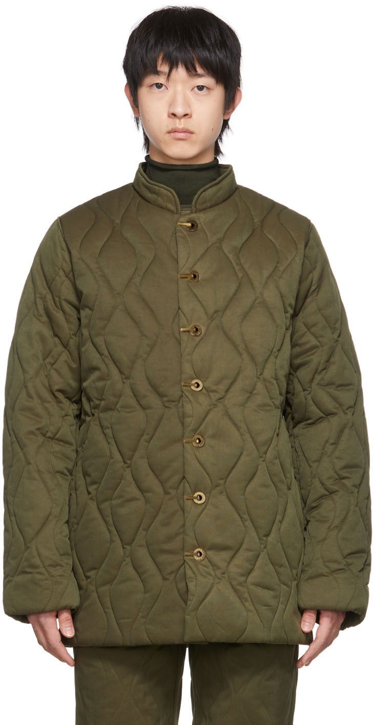 Pufferjacka Dion Lee Dion Lee Wave Quilted Liner Jacket Grön | C6006R22