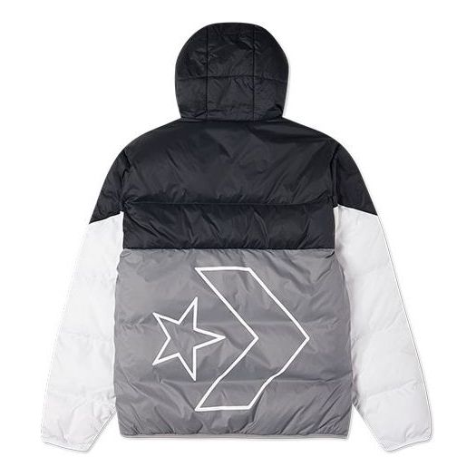 Pufferjacka Converse Hooded Down Jacket Grå | 10023695-A02
