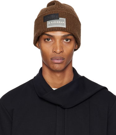 Mössa Maison Margiela MM6 Maison Margiela Logo Patch Beanie Brun | SH0TB0001 M13138, 0