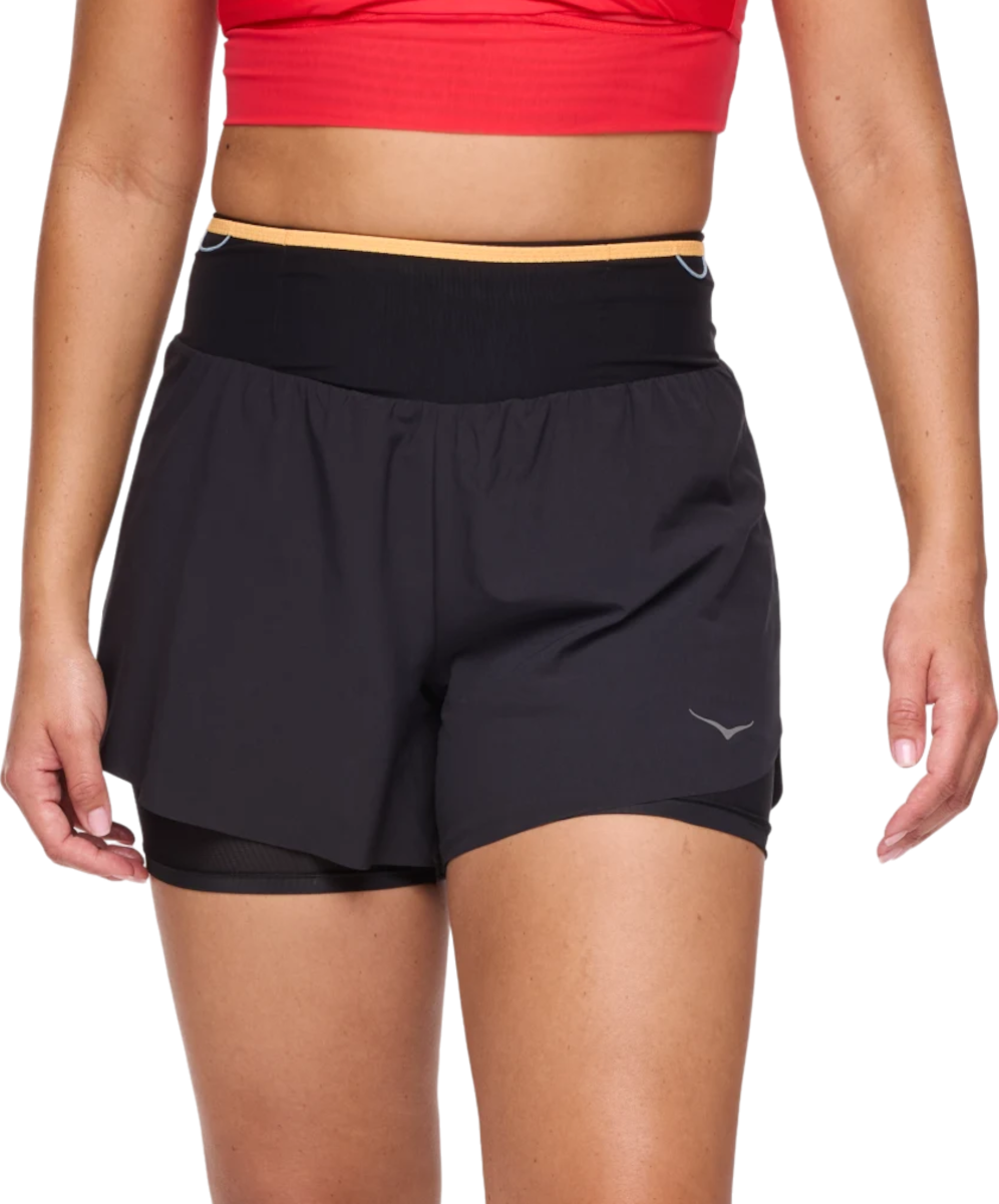 Shorts Hoka One One Hoka Skyglide Trail Short Svart | 1141741-blk, 0