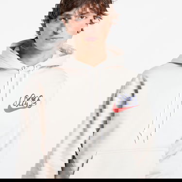 Sweatshirt Nike Solo Swoosh Fleece Hoodie Beige | IH4293-104, 1