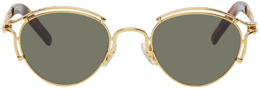 Solglasögon Jean Paul Gaultier Gaultier Round 56-5102 Sunglasses Brun | 24/30-U-LU009-X056-92