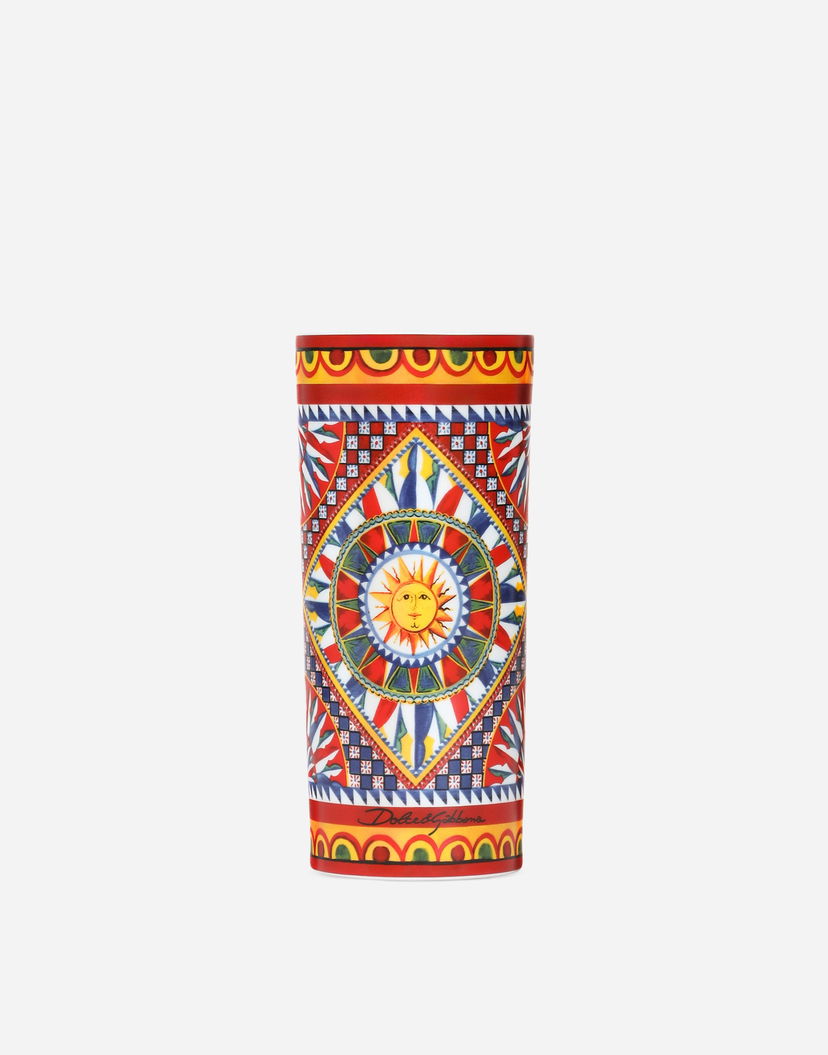 Heminredning Dolce & Gabbana Dolce & Gabbana Cylindrical Porcelain Vase Onesize Flerfärgad | TCC196TCAMVUC067