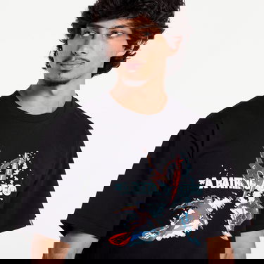 T-shirt BAPE A BATHING APE Surfing Apes Tee Black Svart | 001TEK701002F BLK, 1