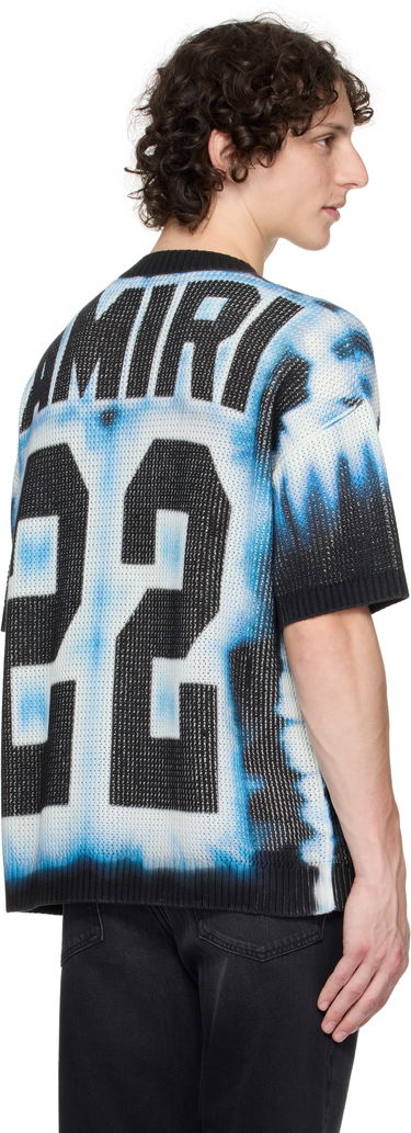 T-shirt AMIRI AMIRI '22' Tie Dye Knit T-Shirt Blå | AMKNTE1051, 2