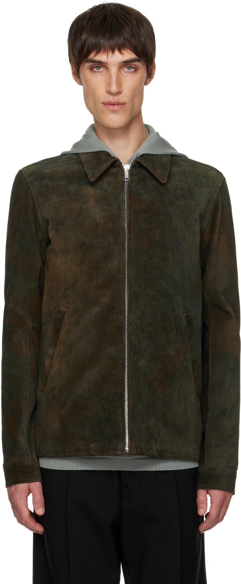 Jacka Rick Owens Concordians Brad Leather Jacket Flerfärgad | RR02E1764 LCSI