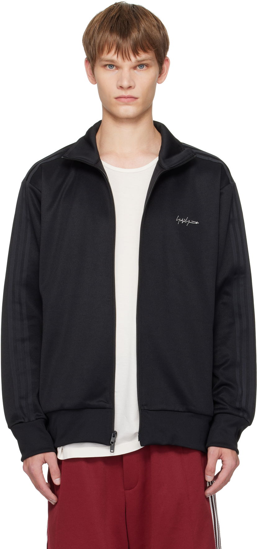 Jacka Yohji Yamamoto Y-3 Yohji Yamamoto Kuro Track Jacket Svart | KA9657