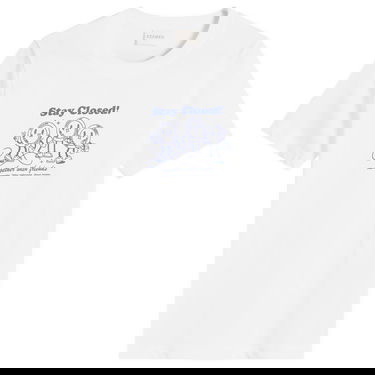 T-shirt CLOSED Stay Button Print T-Shirt, Size Large Vit | C95202-44H-PR-200, 1