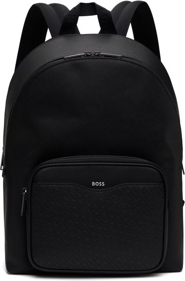 Ryggsäck BOSS Monogram Pocket Backpack Svart | 50542233, 0