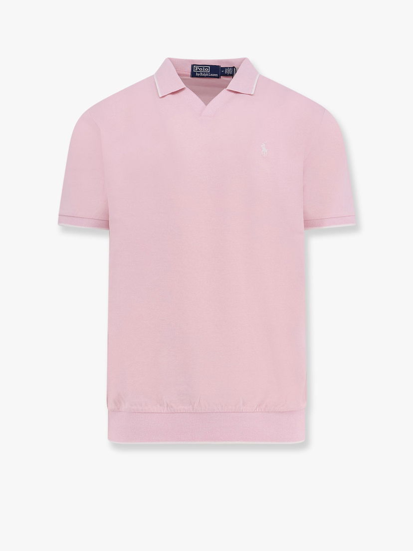 Polotröja Polo by Ralph Lauren Polo Ralph Lauren Men's Knitted Polo Shirt Rosa | 710964535002