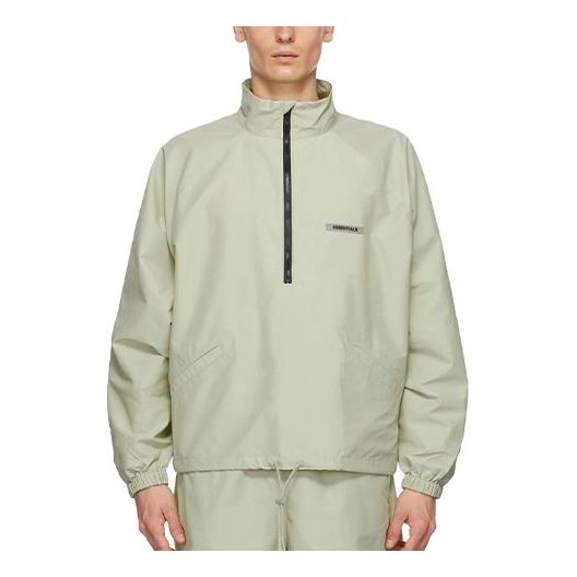 Vindjacka Fear of God Essentials Half-Zip Track Jacket Grön | FOG-FW20-191