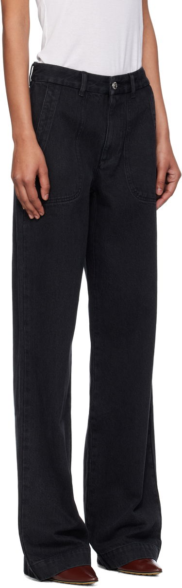 Jeans A.P.C. Wide Leg Jeans Svart | COGEX-F09085, 1